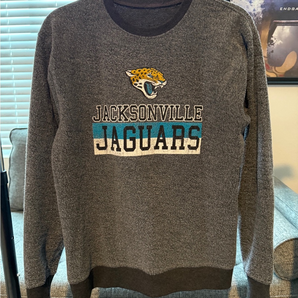 Jaguars Gray Reversible Sweatshirt
